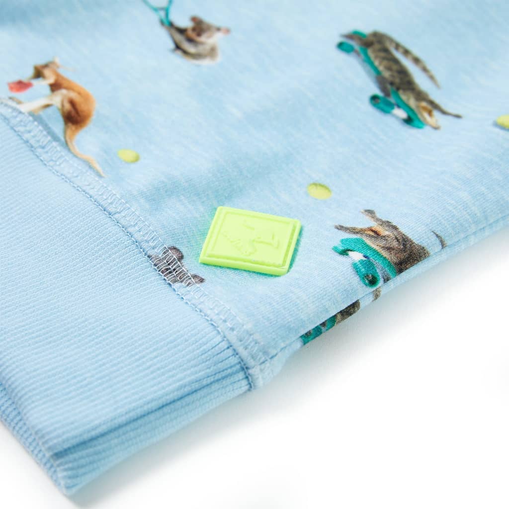 Bluzon pentru copii, albastru melanj deschis, 104 GartenMobel Dekor