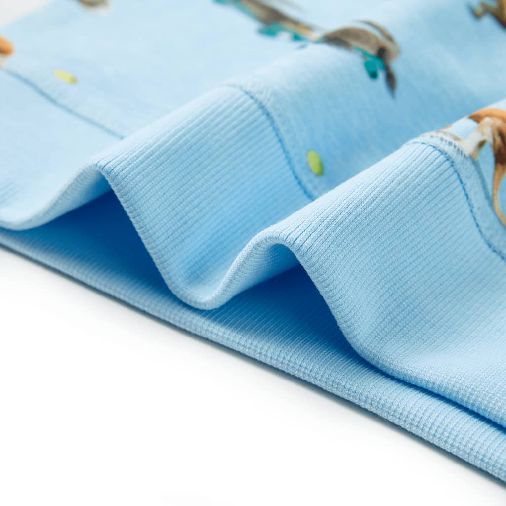 Bluzon pentru copii, albastru melanj deschis, 104 GartenMobel Dekor