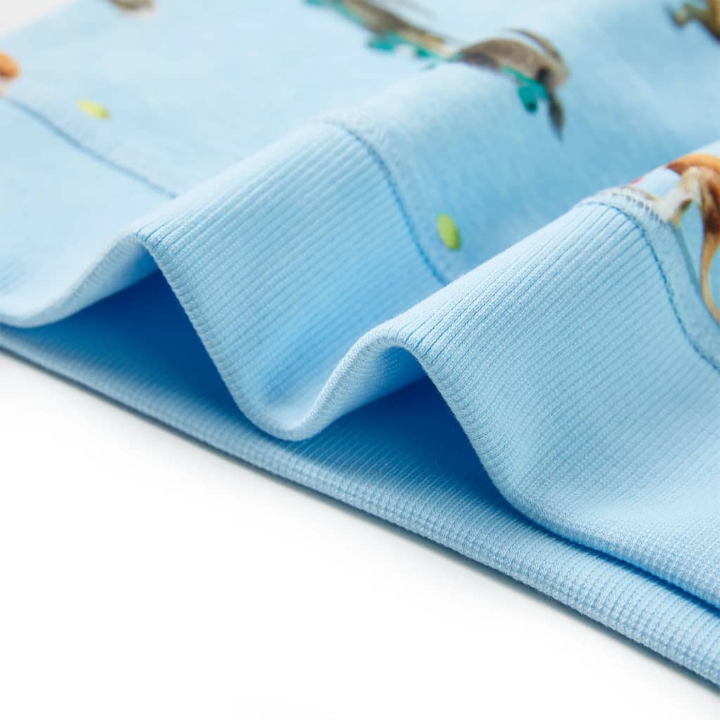 Bluzon pentru copii, albastru melanj deschis, 140 GartenMobel Dekor