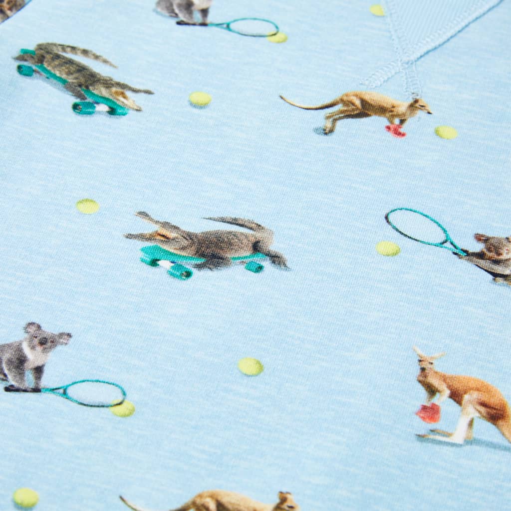 Bluzon pentru copii, albastru melanj deschis, 140 GartenMobel Dekor