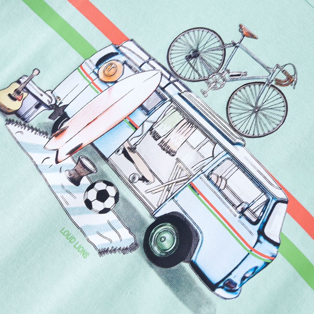 Tricou pentru copii, verde mentă deschis, 116 GartenMobel Dekor