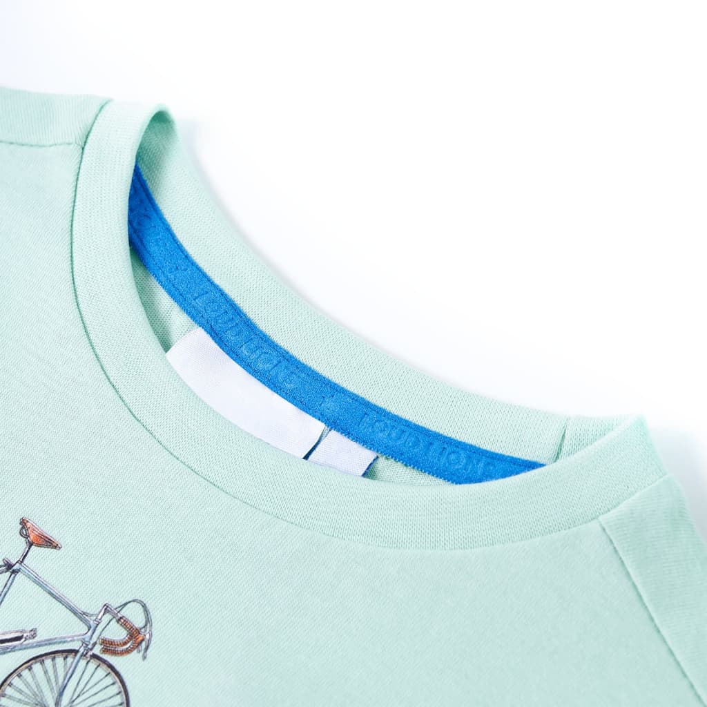 Tricou pentru copii, verde mentă deschis, 116 GartenMobel Dekor