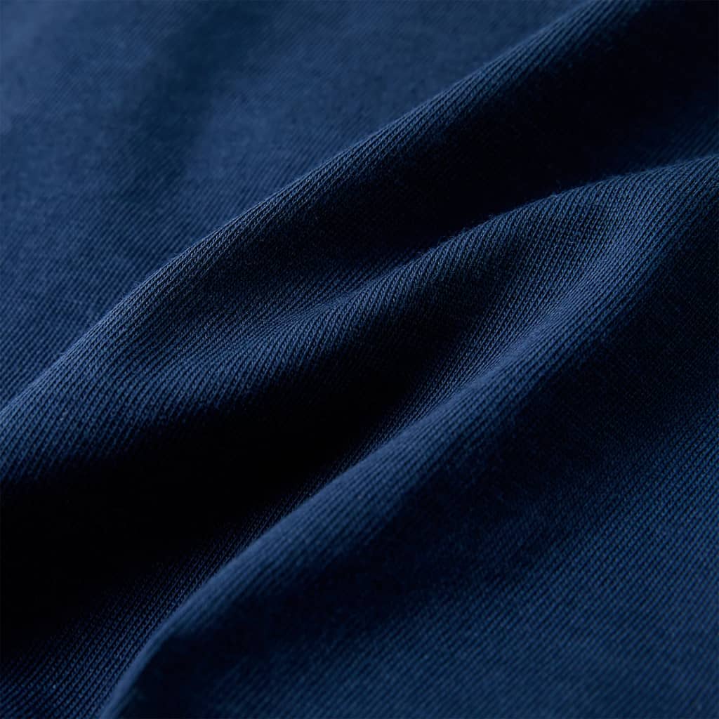 Tricou pentru copii cu mâneci scurte, albastru închis, 128 GartenMobel Dekor