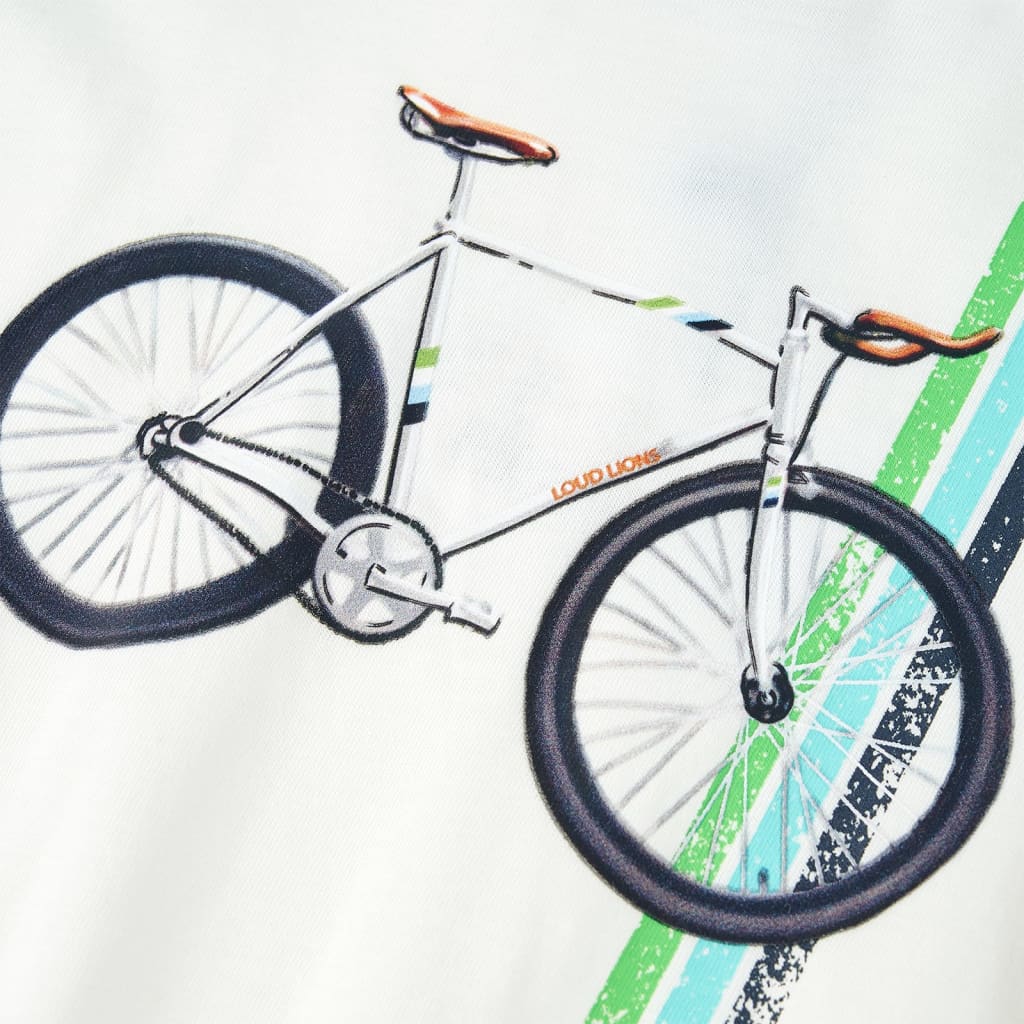 Tricou pentru copii cu mâneci scurte, ecru, 140 GartenMobel Dekor