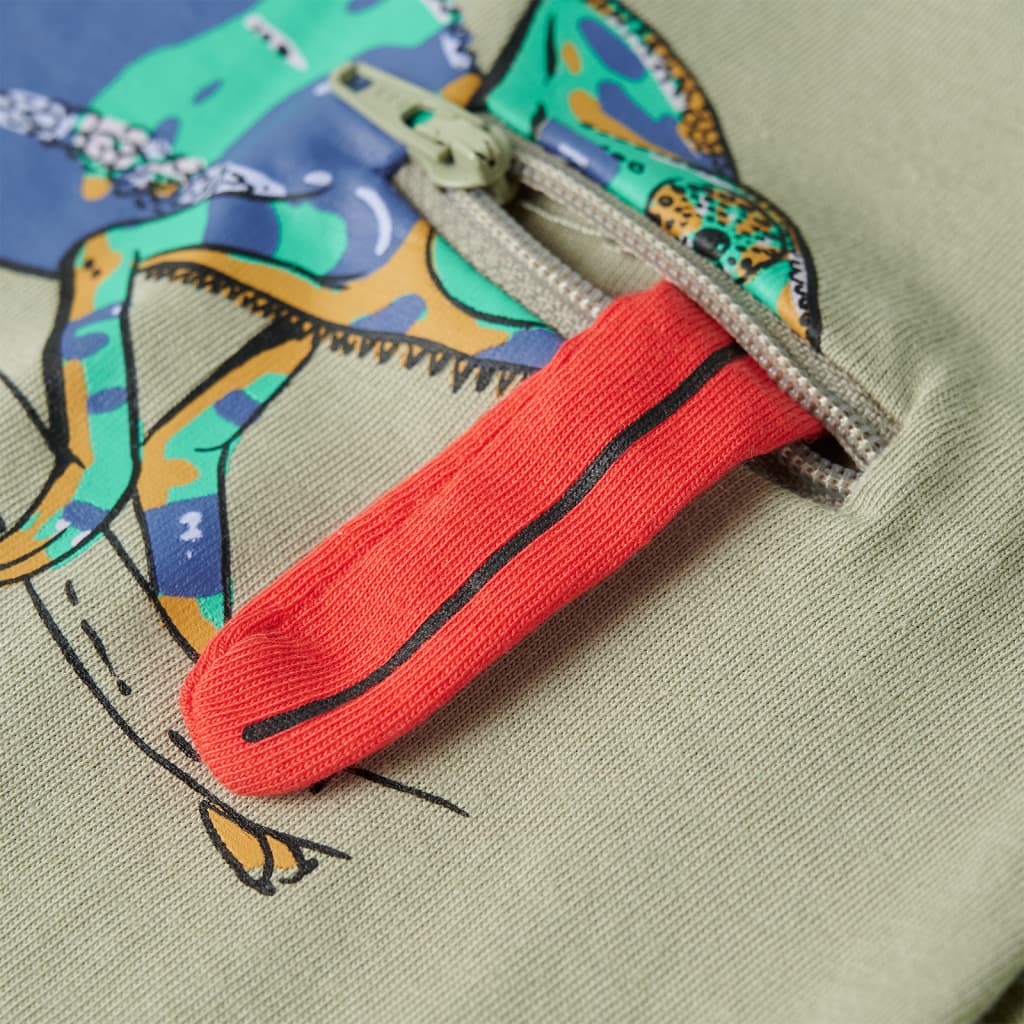 Tricou pentru copii cu mâneci scurte, kaki deschis, 116 GartenMobel Dekor