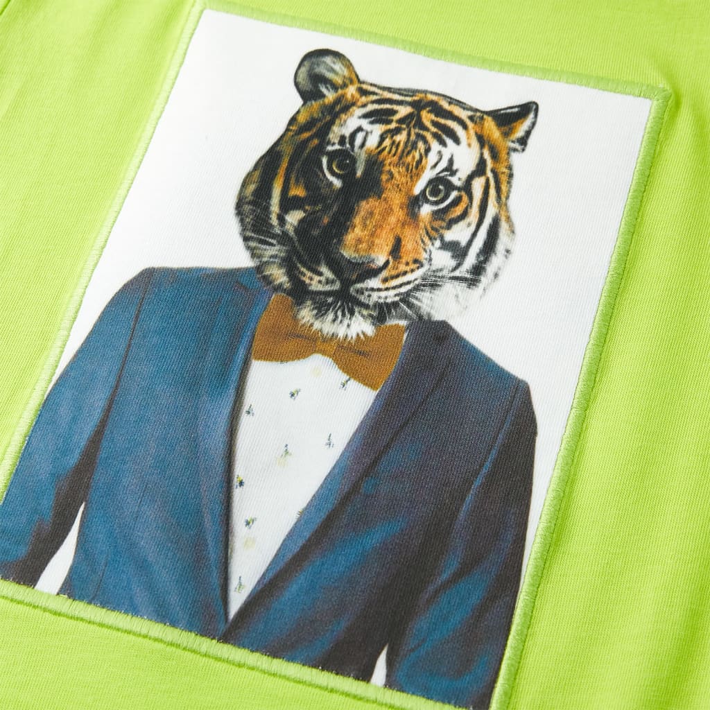 Tricou pentru copii cu mâneci scurte, lime, 116 GartenMobel Dekor