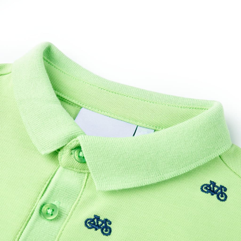 Tricou polo pentru copii, verde neon, 92 GartenMobel Dekor