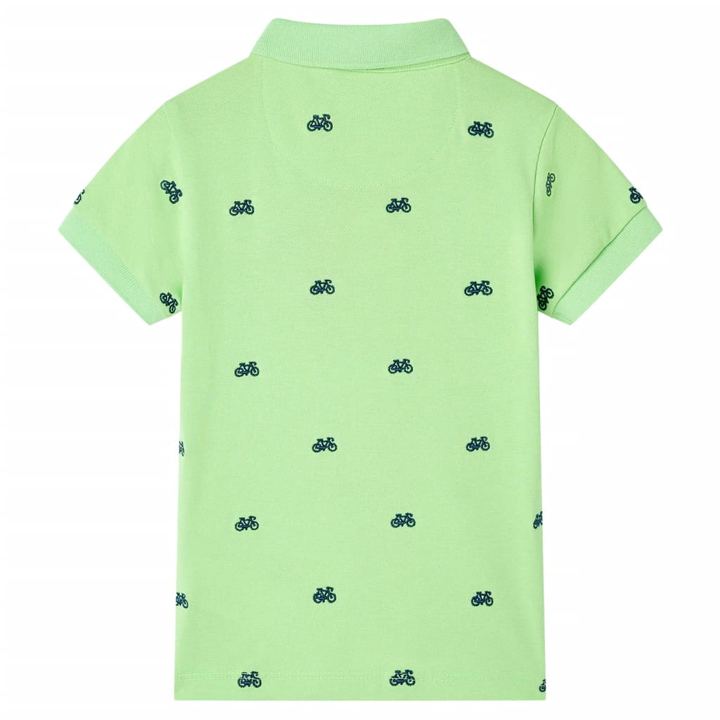 Tricou polo pentru copii, verde neon, 92 GartenMobel Dekor