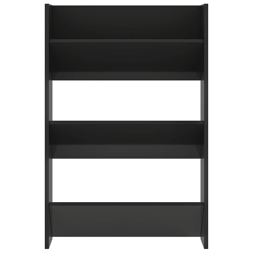 Pantofare de perete, 2 buc., negru extralucios, 60x18x90 cm PAL GartenMobel Dekor