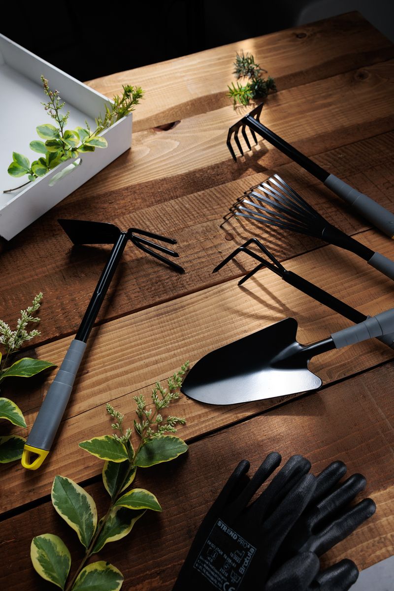 Mănuși de grădinărit Brotula Black 07/S, nylon fără cusături, New Edition