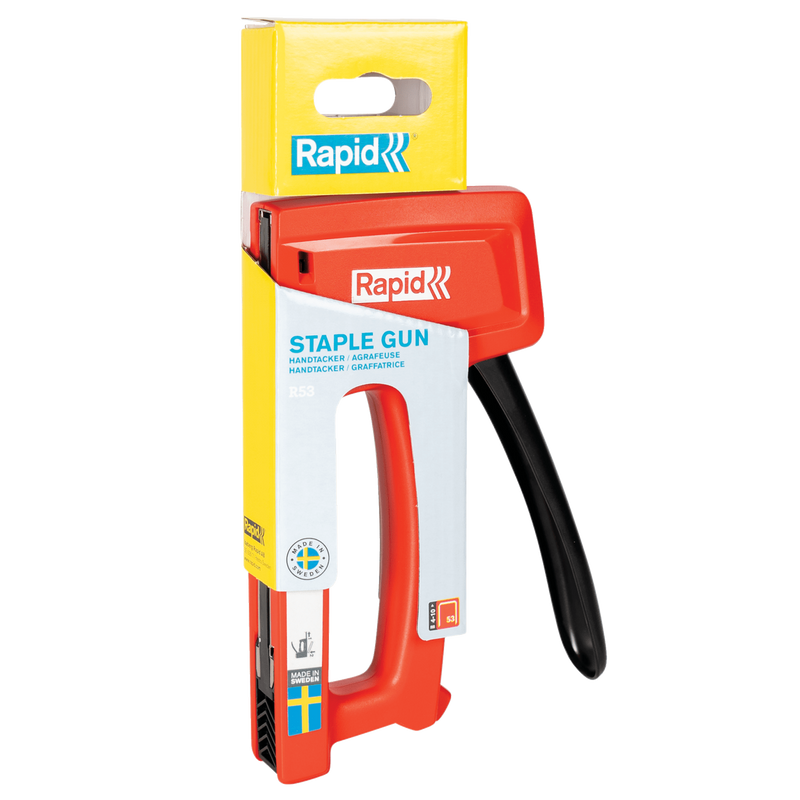 Capsator manual Rapid R53 pentru capse tip 53, 4–10 mm (tapiterie, decor)