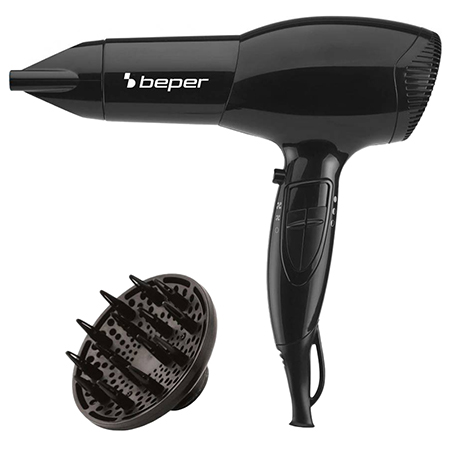 Uscător de păr Beper Turbo Touch 2000W cu difuzor și concentrator