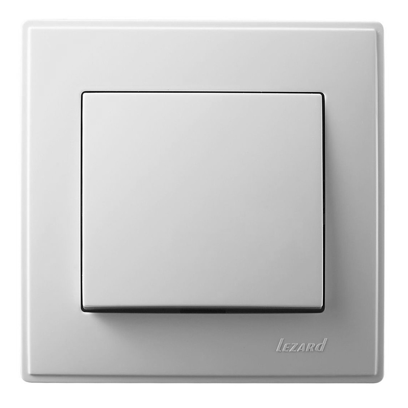 Întrerupător simplu Lezard ST pentru montaj îngropat, alb, 1 clapetă