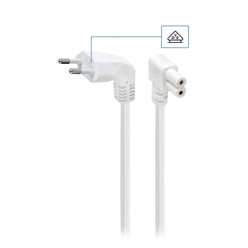 Cablu alimentare VDE la 90° 2,5 m Gembird pentru spatii inguste