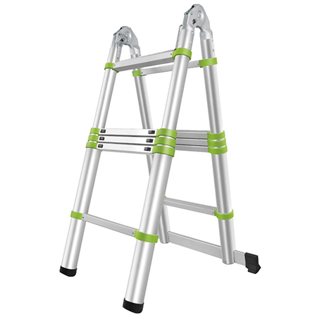 Scară telescopică din aluminiu Fieldmann 3,2 m, tip dublă, max. 150 kg