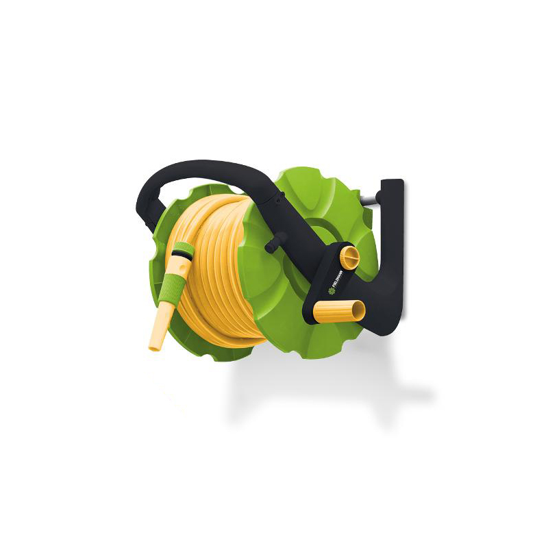 Tambur cu furtun de irigare Fieldmann 1/2” 20 m + 2 m, cu pistol