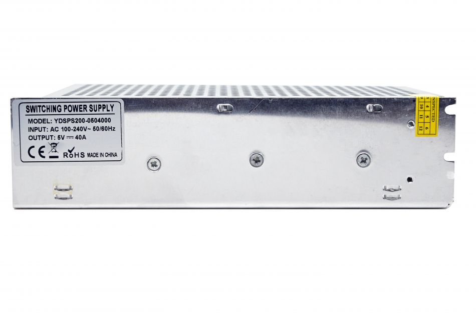 Sursa alimentare YDS 5V 40A comutatie carcasa metalica SafetyGuard Surveillance