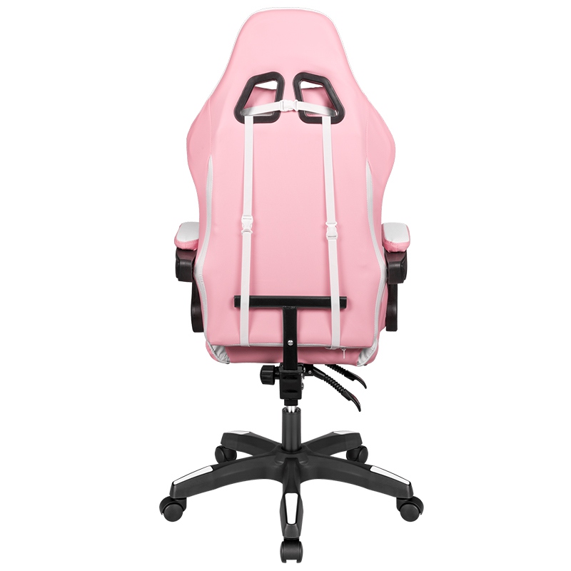 Scaun gaming Kruger&Matz GX-150 roz, spatar 145° si suport 150 kg