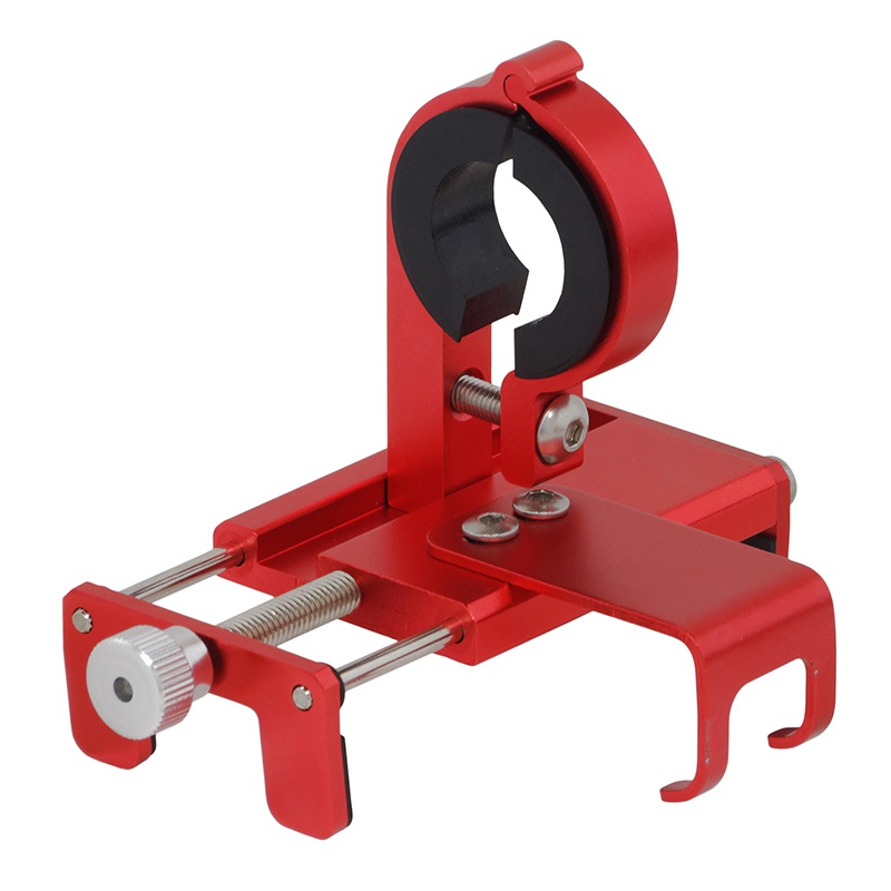 Suport telefon pentru bicicletă, metalic, roșu, Spacer – prindere sigură