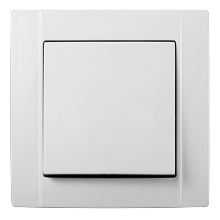 Întrerupător simplu ST 10A/250V, montaj sub tencuială, alb