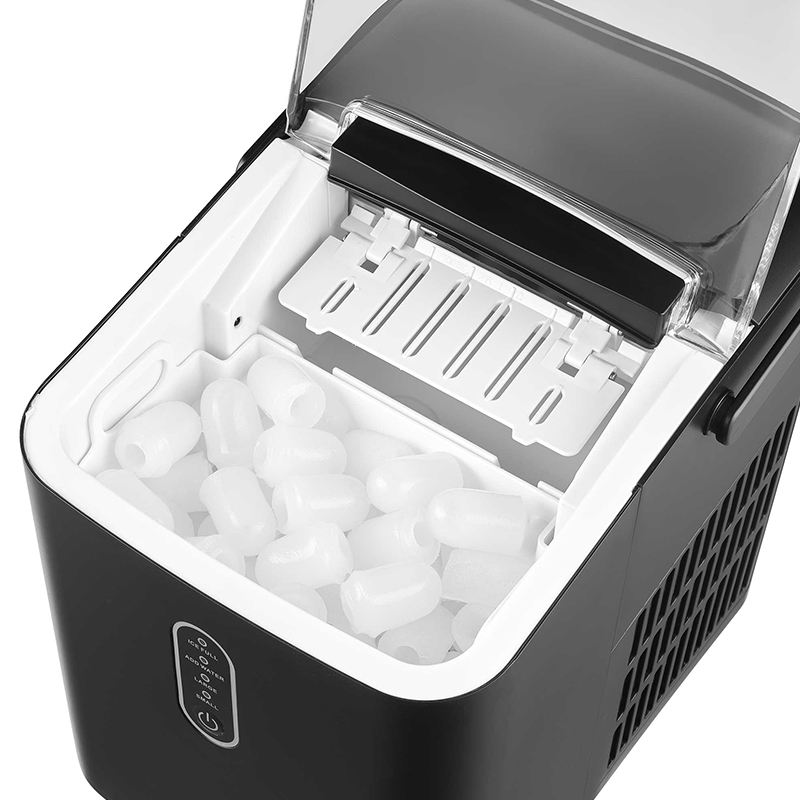 Aparat de făcut cuburi de gheață Sencor, 12 kg/zi, rezervor 1 L, negru