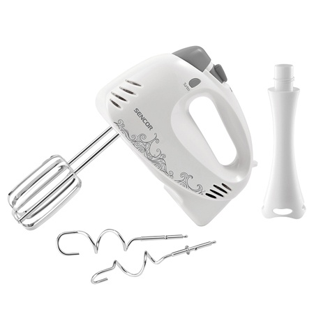 Mixer de mână Sencor 400W cu 5 viteze, Turbo și accesorii incluse