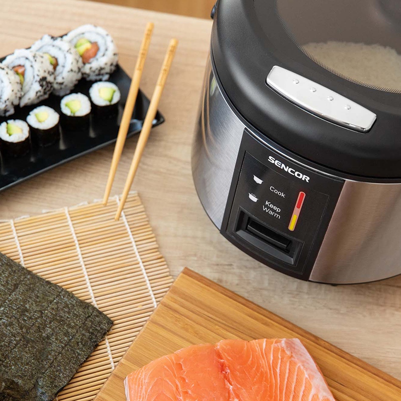 Aparat de gătit orez Sencor SRM 1890SS, 1,8 L, 830 W, inox