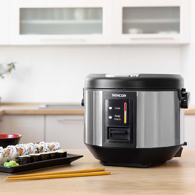 Aparat de gătit orez Sencor SRM 1890SS, 1,8 L, 830 W, inox