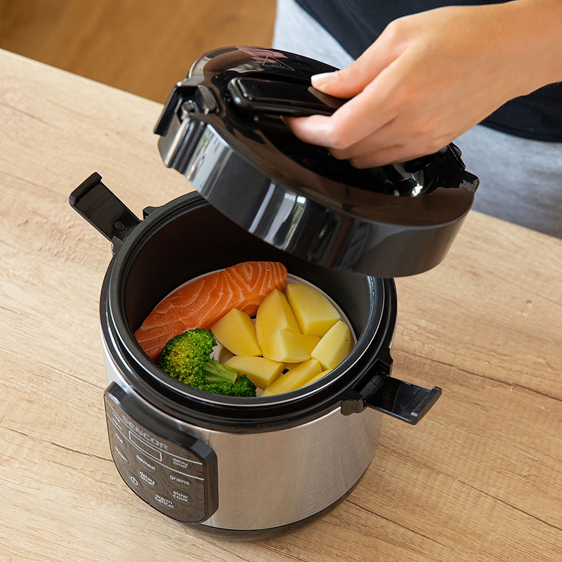 Aparat multifuncțional pentru gătit orez Sencor 350 W, 0,6 L, 5 programe