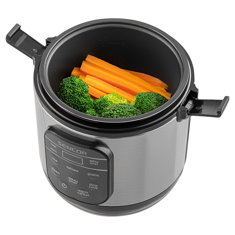 Aparat multifuncțional pentru gătit orez Sencor 350 W, 0,6 L, 5 programe