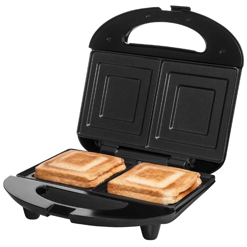 Sandwich maker Sencor 700W roșu, plăci antiaderente, 2 sandwich-uri