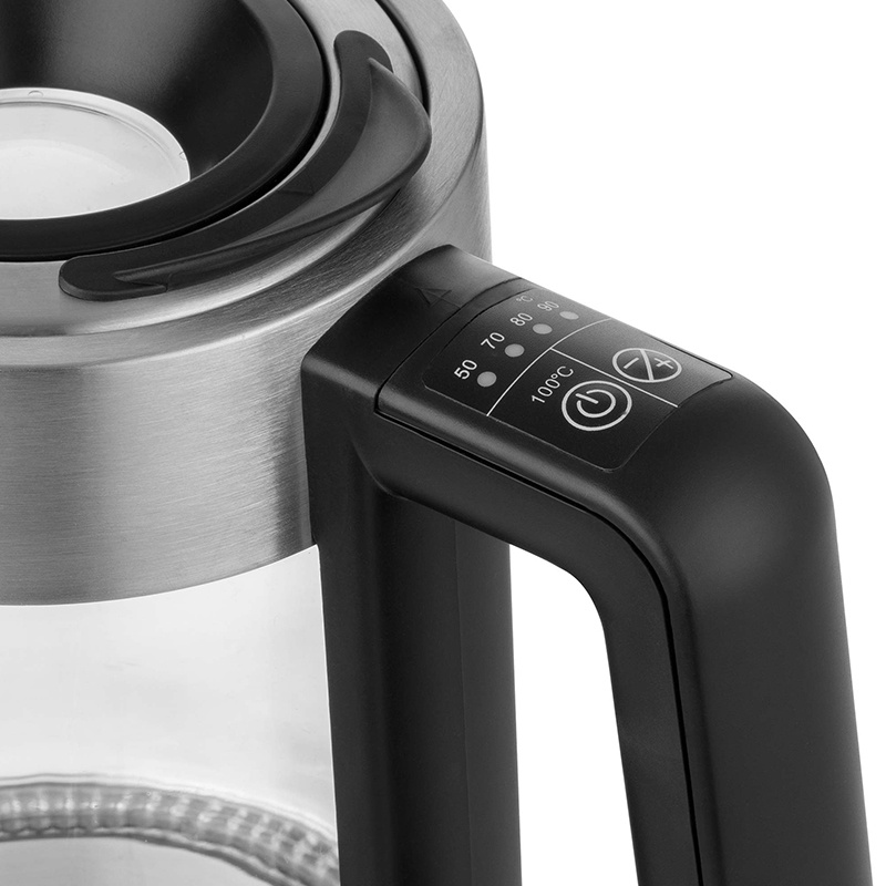 Fierbător electric din sticlă Sencor 1.7L, 2200W, temperatură reglabilă