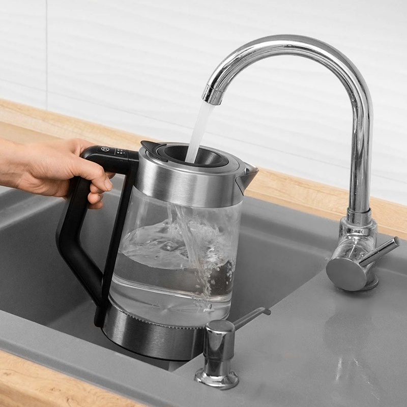 Fierbător electric din sticlă Sencor 1.7L, 2200W, temperatură reglabilă