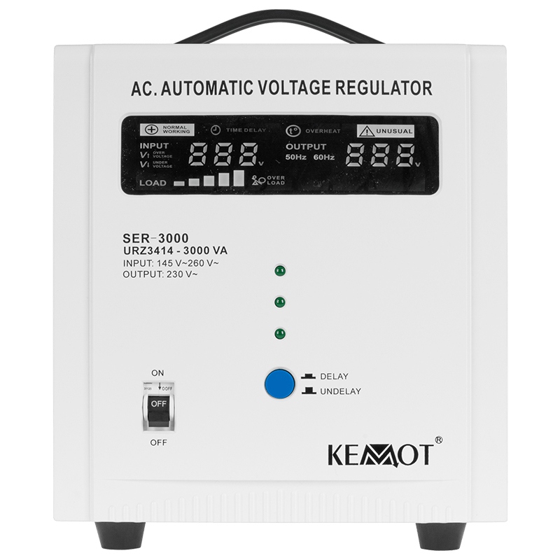 Stabilizator de tensiune automat Kemot 3000VA AVR, 230V, protectii multiple