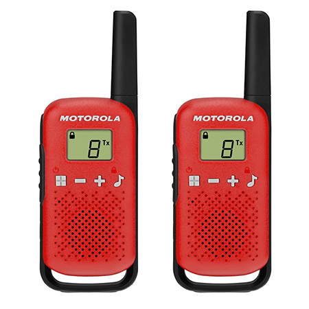 Stație radio PMR Motorola Talkabout T42, set 2 bucăți, roșu