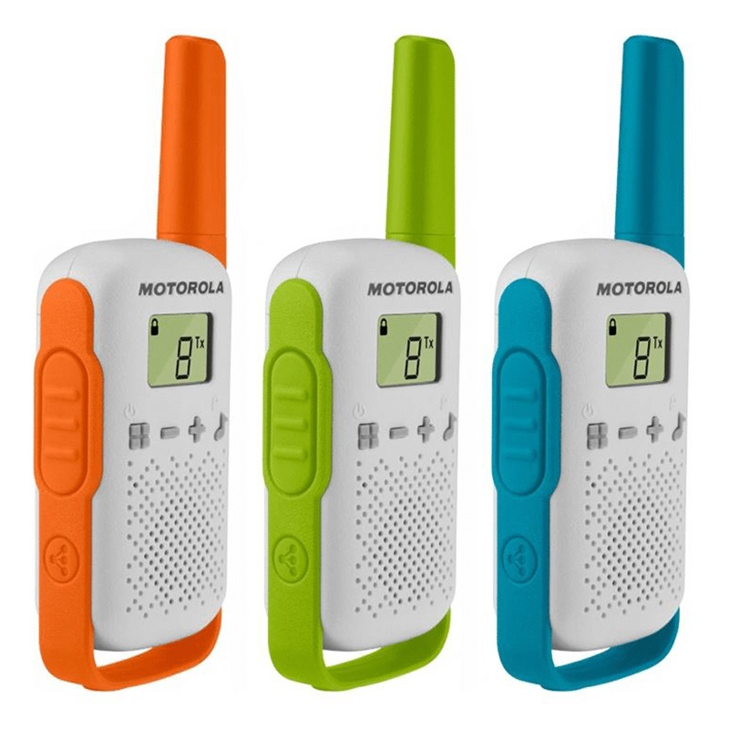 Set 3 stații radio PMR Motorola Talkabout T42, 16 canale, rază 4 km