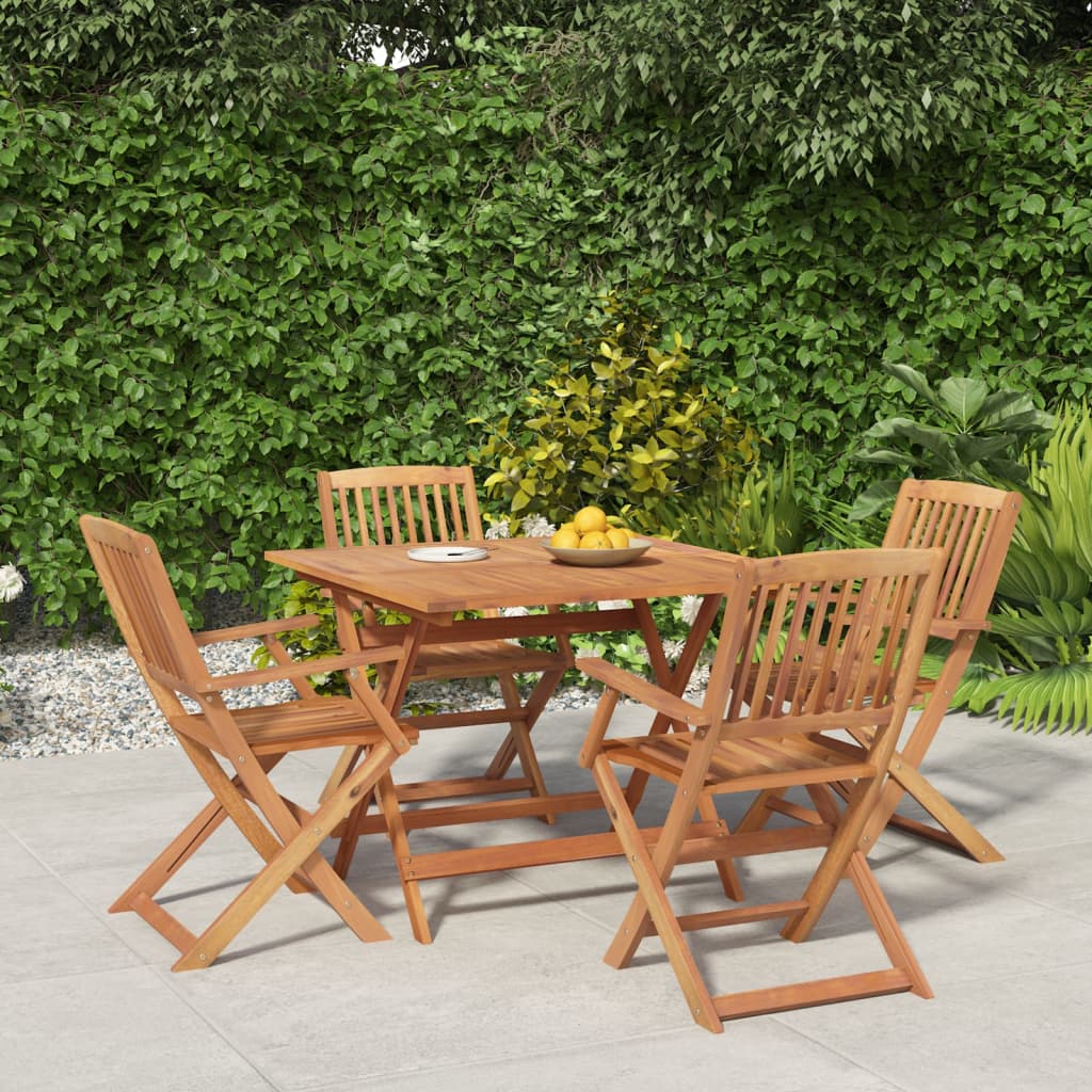 Set mobilier de grădină, 5 piese, lemn masiv de acacia GartenMobel Dekor