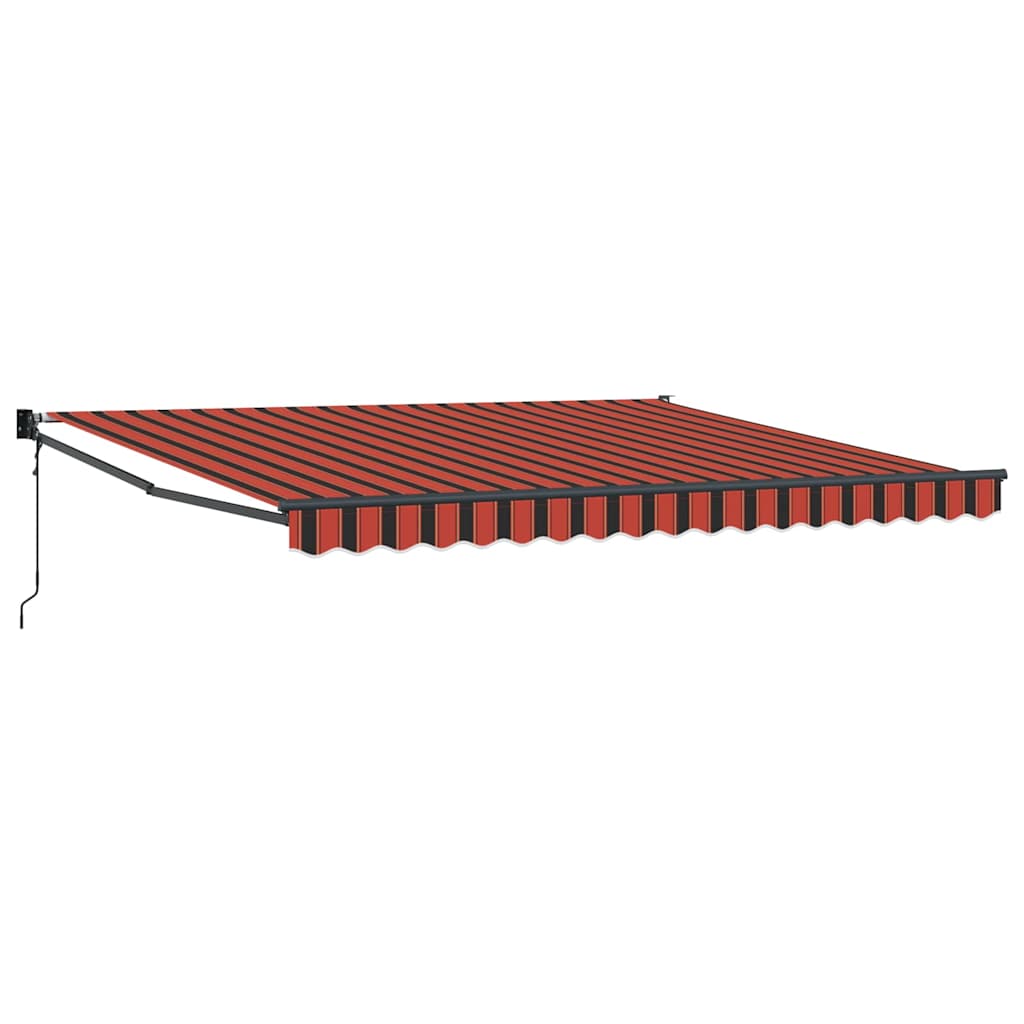 Cortina Retractabilă portocaliu și maro 400 × 300 cm țesătură GartenMobel Dekor