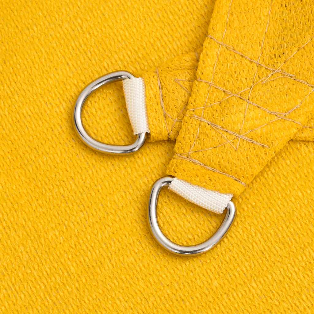 Pânză parasolar, galben, triunghiular, 5x6x6 m, HDPE, 160 g/m² GartenMobel Dekor