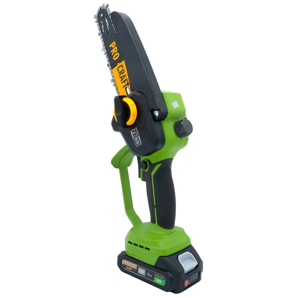 Mini drujbă cu lanț cu acumulator Procraft PKA45 20V, brushless, ungere automată