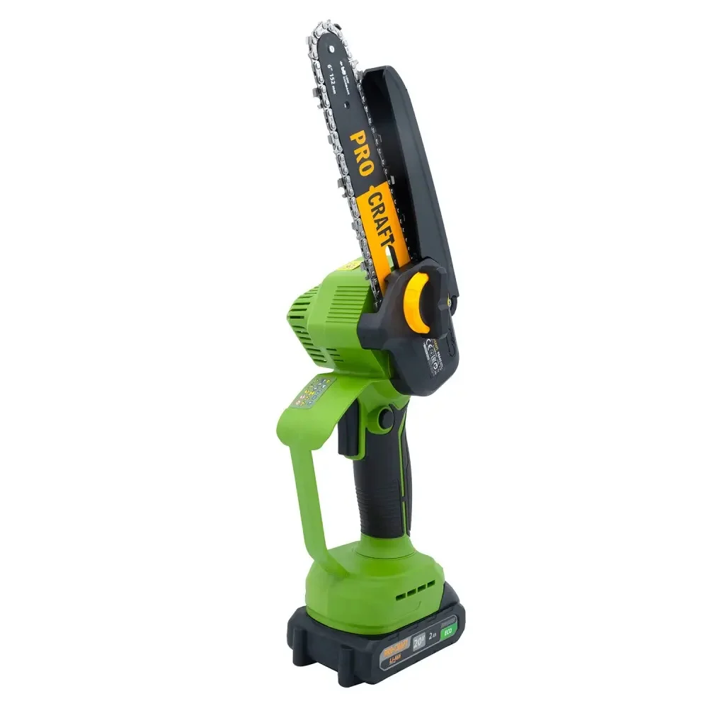 Mini drujbă cu lanț cu acumulator Procraft PKA45 20V, brushless, ungere automată