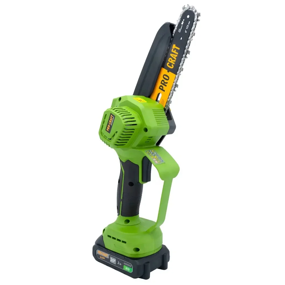 Mini drujbă cu lanț cu acumulator Procraft PKA45 20V, brushless, ungere automată