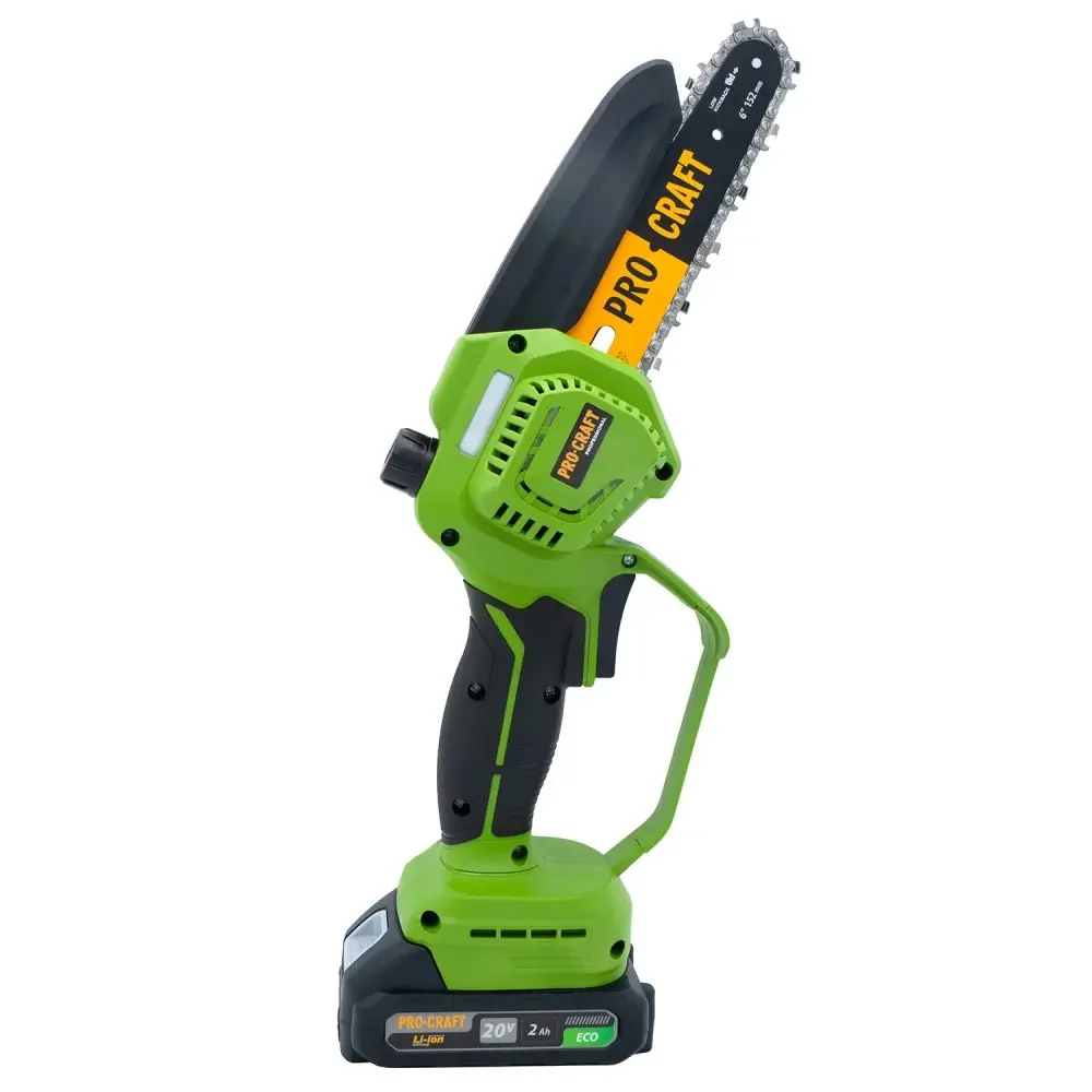 Mini drujbă cu lanț cu acumulator Procraft PKA45 20V, brushless, ungere automată