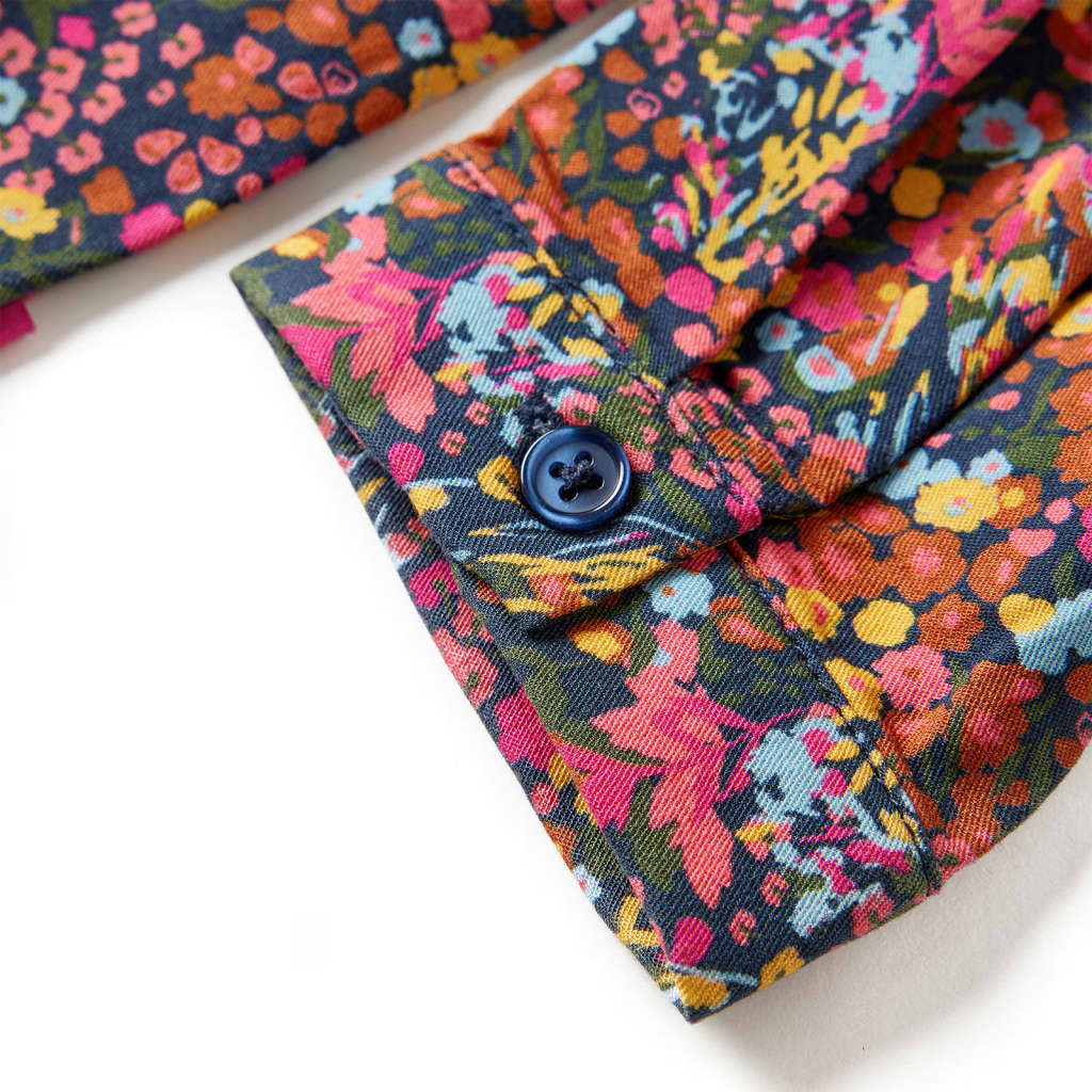 Rochie pentru copii cu mâneci lungi, multicolor, 104 GartenMobel Dekor