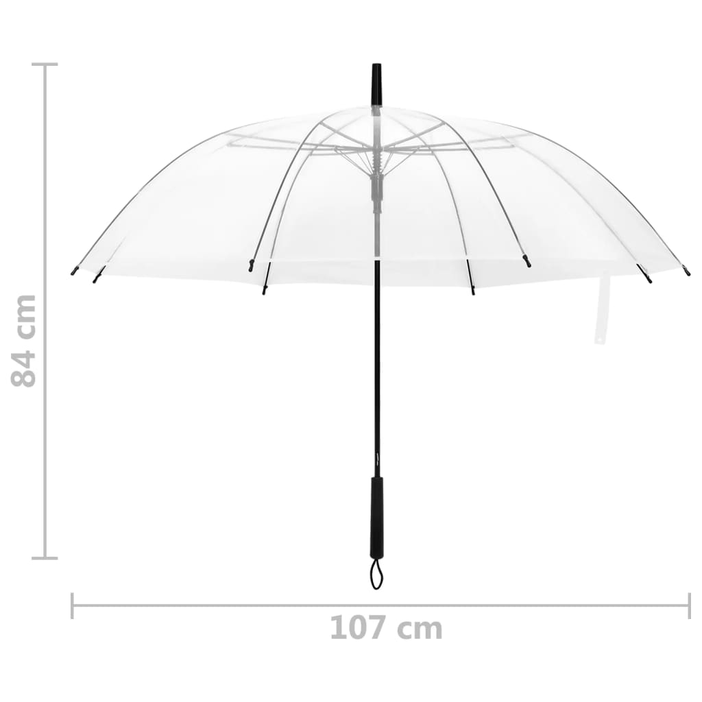 Umbrelă, transparent, 107 cm GartenMobel Dekor