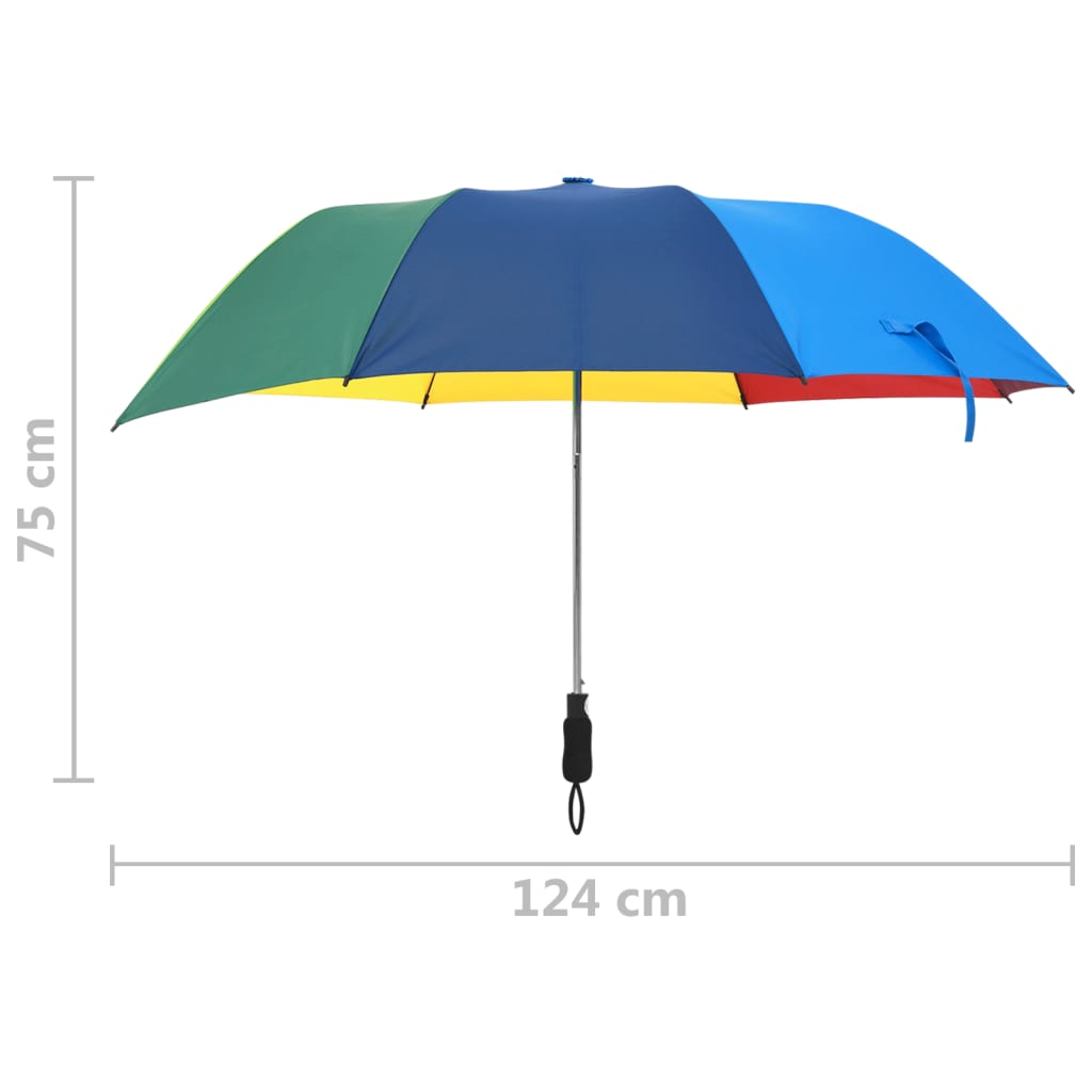 Umbrelă pliabilă automată, multicolor, 124 cm GartenMobel Dekor