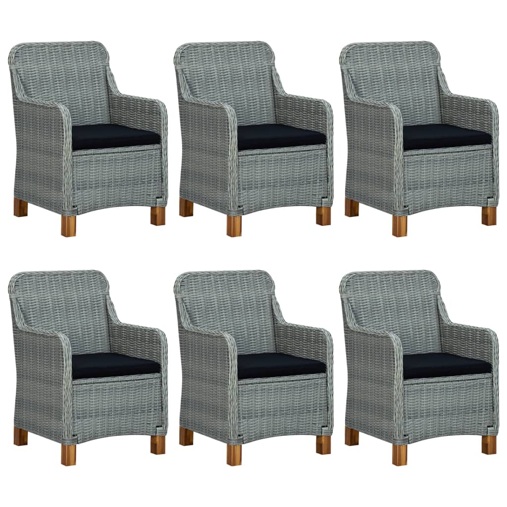 Set mobilier de grădină, 9 piese, gri deschis GartenMobel Dekor