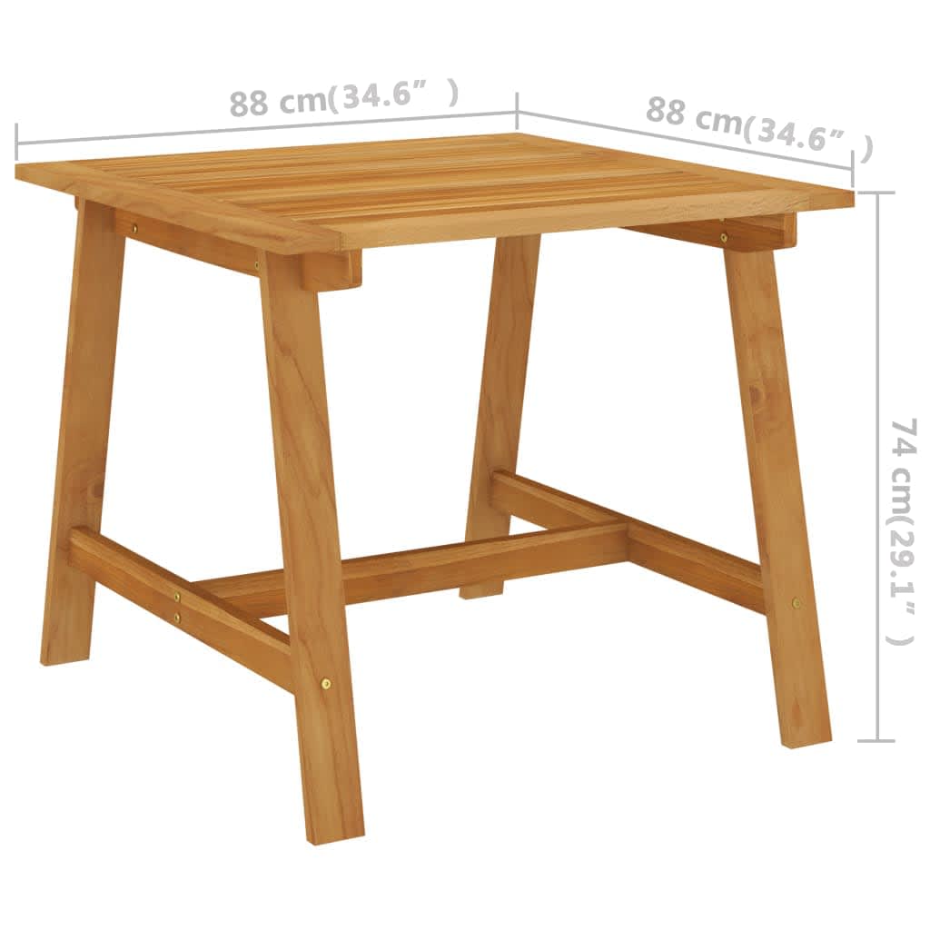 Set de masă pentru grădină, 3 piese, negru GartenMobel Dekor