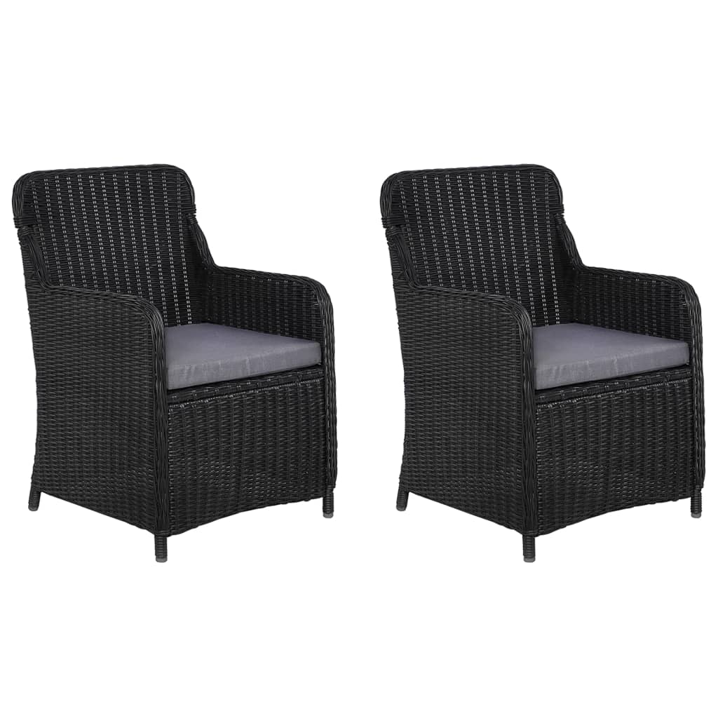 Set mobilier de grădină, 3 piese, negru GartenMobel Dekor