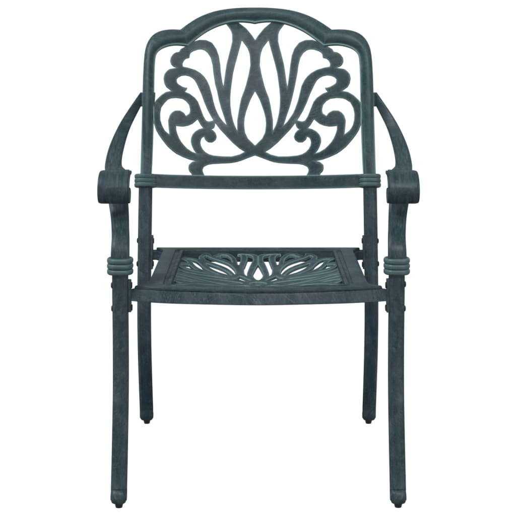 Set mobilier de grădină, 5 piese, verde, aluminiu turnat GartenMobel Dekor